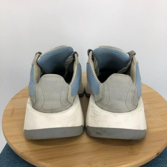 MM6 Maison Margiela Classic Chunky Platform Suede Sneakers Grey Blue Multi 5.5 - Picture 7 of 16